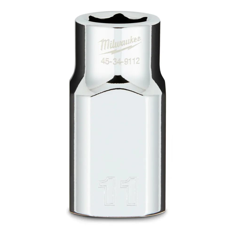 MILWAUKEE 1/2 Drive 11mm Metric 6-Point Socket 45349112