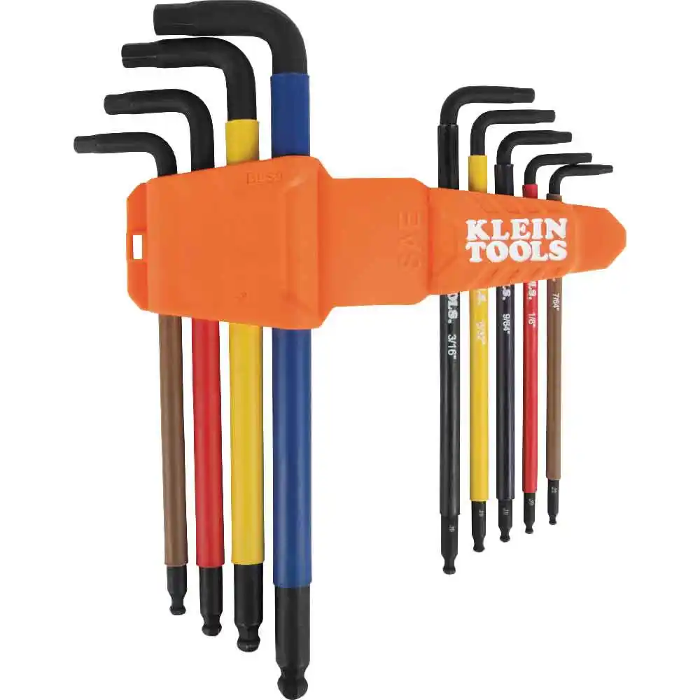 KLEIN L Style Ball End Colored - 9 Piece A-BLS9