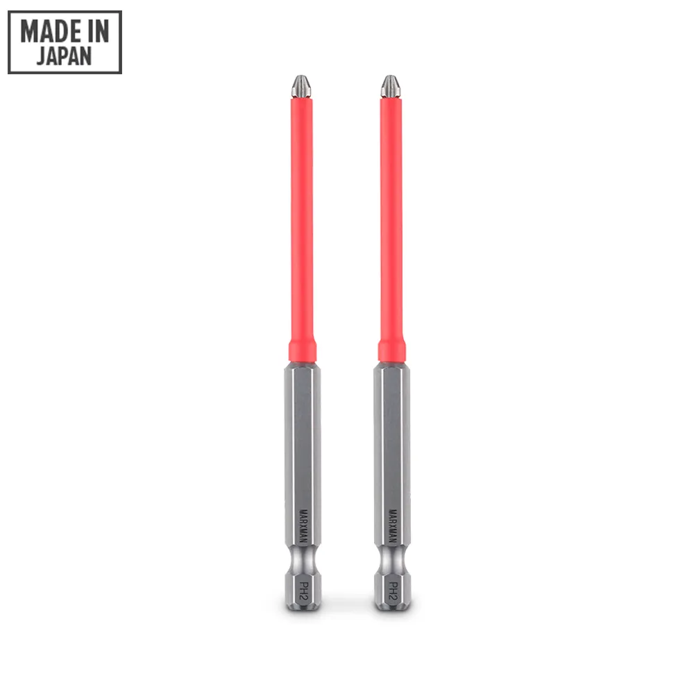 MARXMAN TECHX PH2x100mm Phillips Power Screwdriver Bit - 2 Piece MSDBJTP21002PC