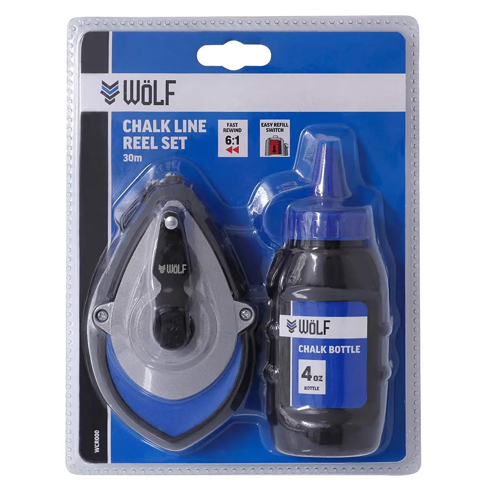 WoLF 30m Chalk Line Reel Set WCR030