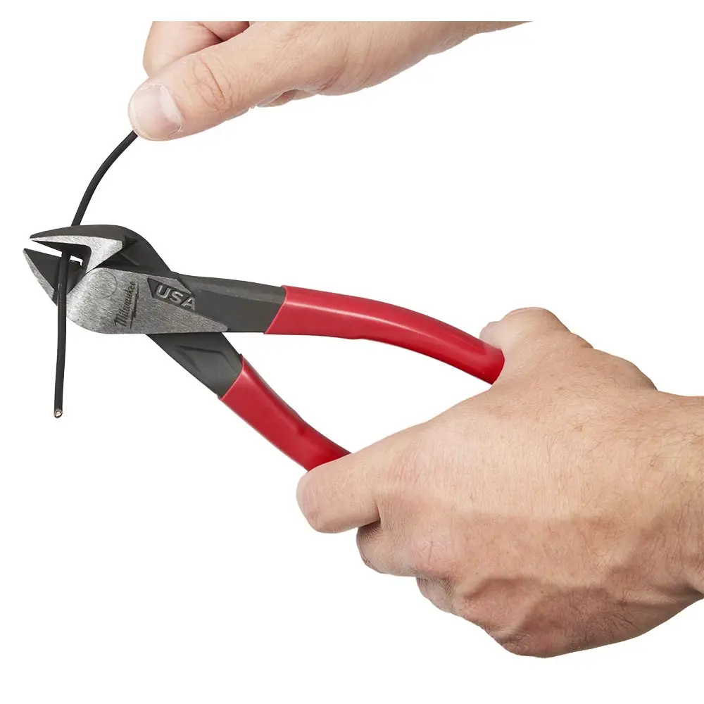 MILWAUKEE 203mm USA Made Plastic Grip Handle Diagonal Cutter Plier MT508