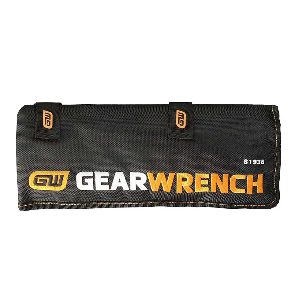 GEARWRENCH 14 Piece 12 Point Long Pattern Metric Combinataion Wrench Set Roll 81936