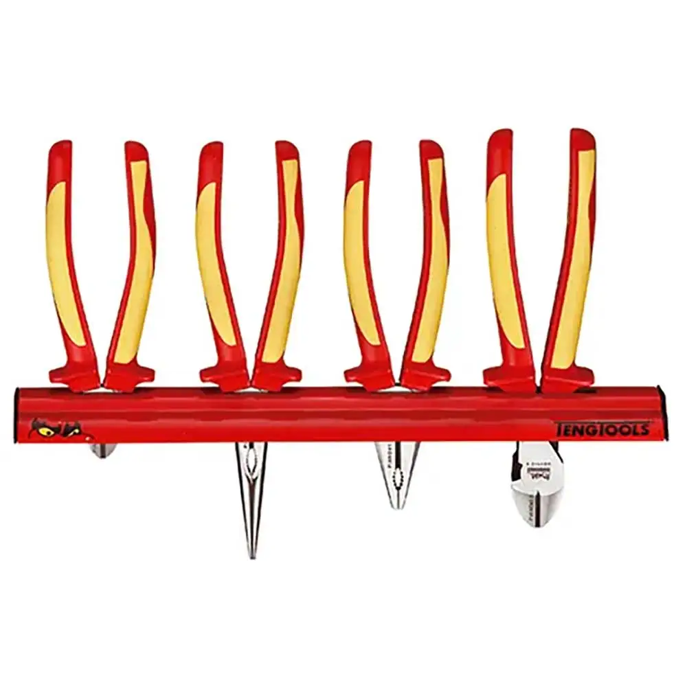 TENG TOOLS 1000V VDE Plier Set With Wall Rack - 4 Piece TE-WRMBV04