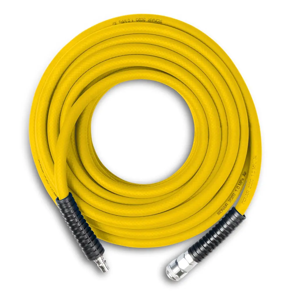IRONAIR 20m HI-Flex Hybrid Air Hose with Nitto Fittings PVCT10014520NCO