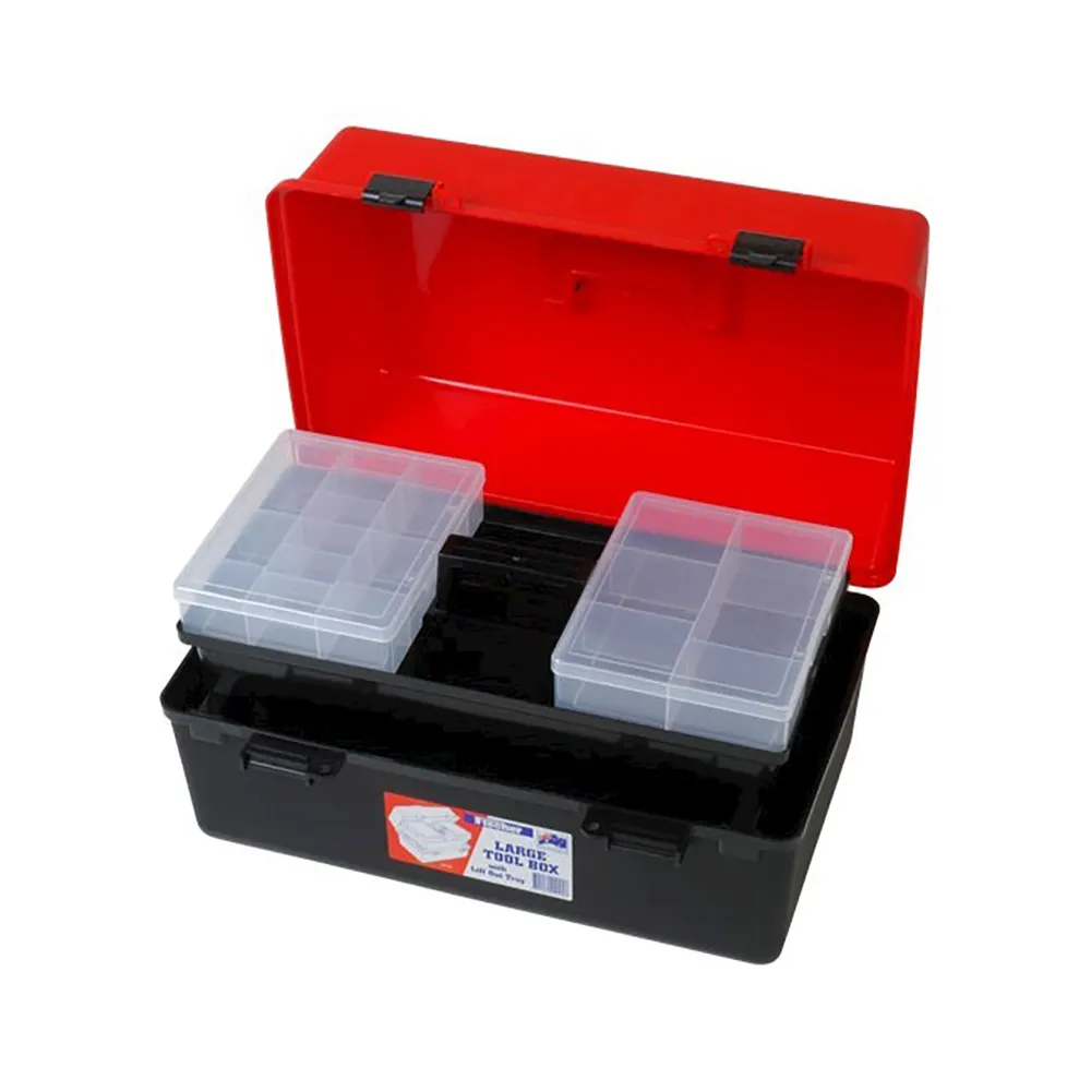 FISCHER 465 x 300 x 254mm Firstaid Storage Box w. Liftout Tray Large 1H126