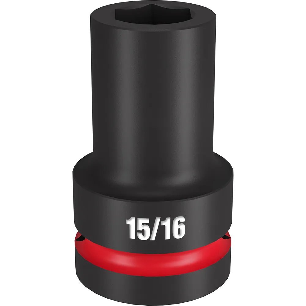 MILWAUKEE SHOCKWAVE 1" Drive 15/16" Standard 6 Point Impact Socket 49666503