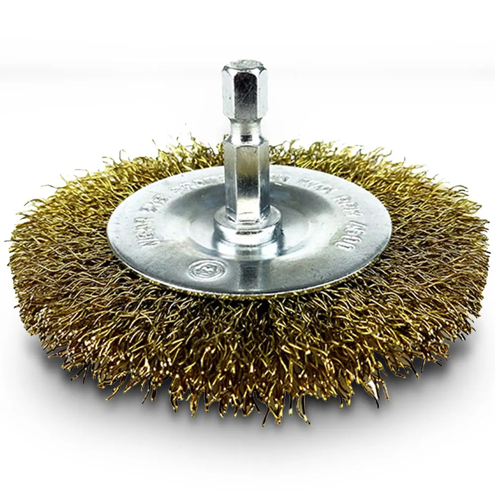 JOSCO BRUMBY 50mm 1/4inch -Hex Crimped Wire Wheel Brush