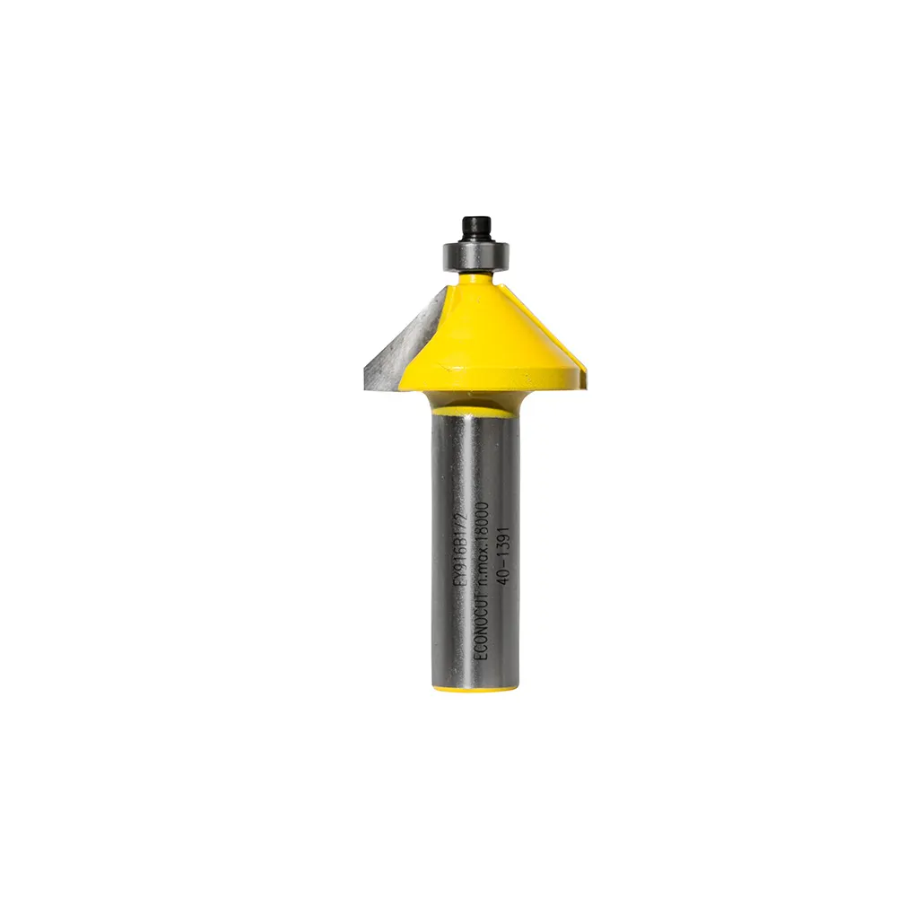 ECONOCUT Router Bit TCT Chamfering 45-Degree 32mm 1/2inch -Shank EY 916 B 1/2