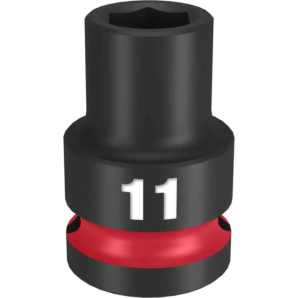 MILWAUKEE SHOCKWAVE 1/2" Drive 11mm Standard 6 Point Impact Socket 49666243