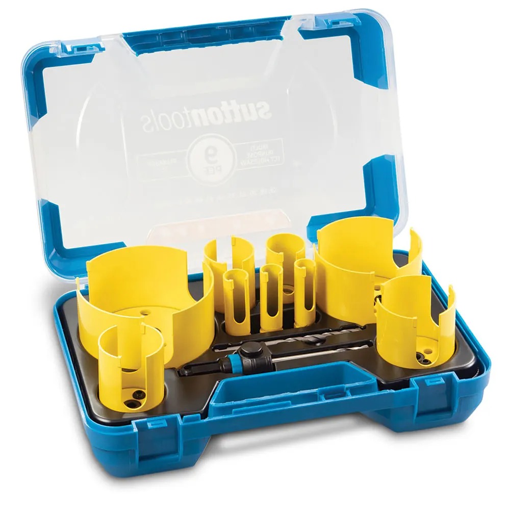 SUTTON 19-111mm TCT Multi-Purpose Holesaw Set for Plumbers - 9 Piece