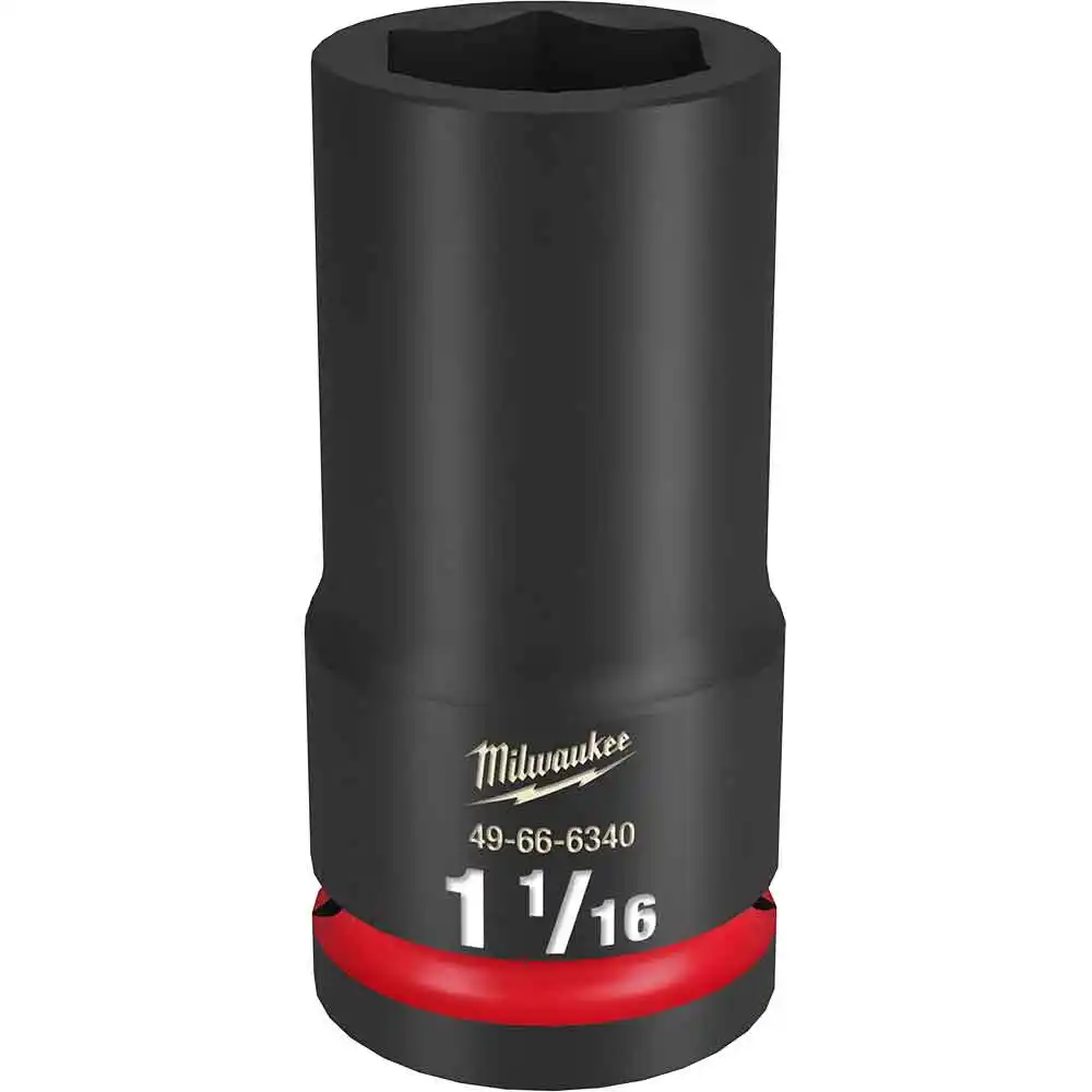 MILWAUKEE SHOCKWAVE 3/4" Drive 1-1/16" Deep 6 Point Impact Socket 49666340