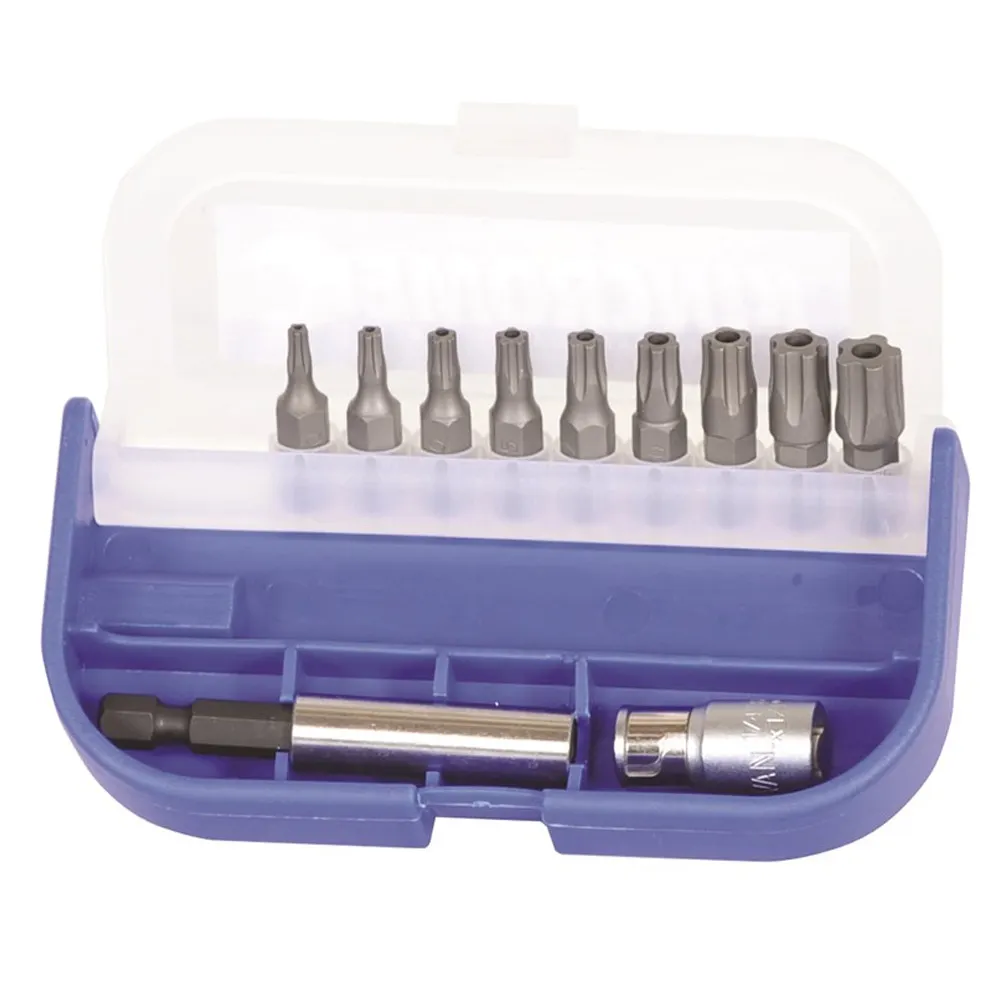 KINCROME Tamperproof TORX Plus 5 Point Bit Set - 11 Piece K8130