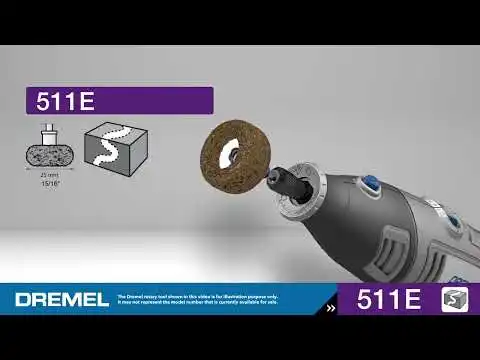 DREMEL 511E EZ Lock Abrasive Buff 180/280 Grit - 2 Piece
