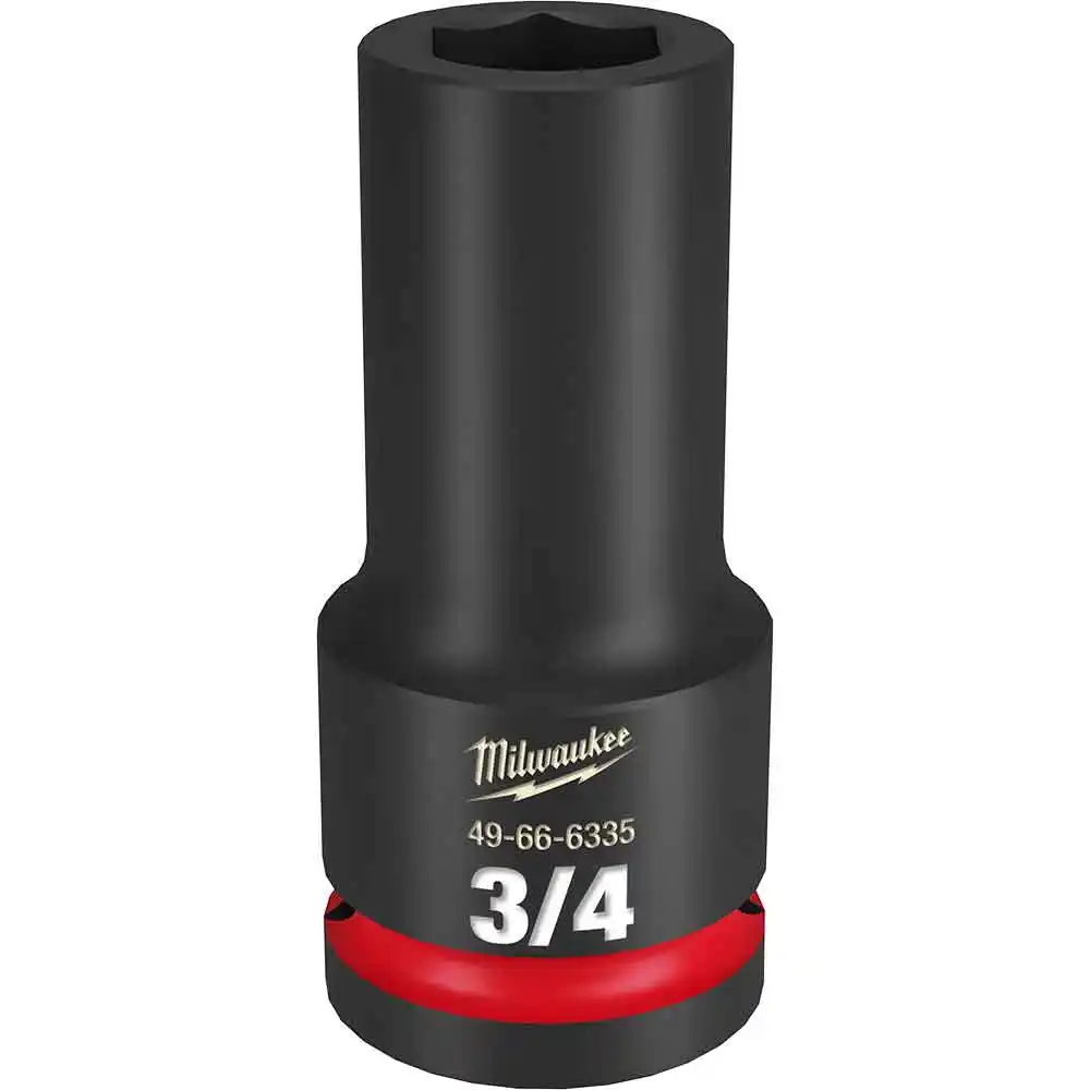 MILWAUKEE SHOCKWAVE 3/4" Drive 3/4" Deep 6 Point Impact Socket 49666335