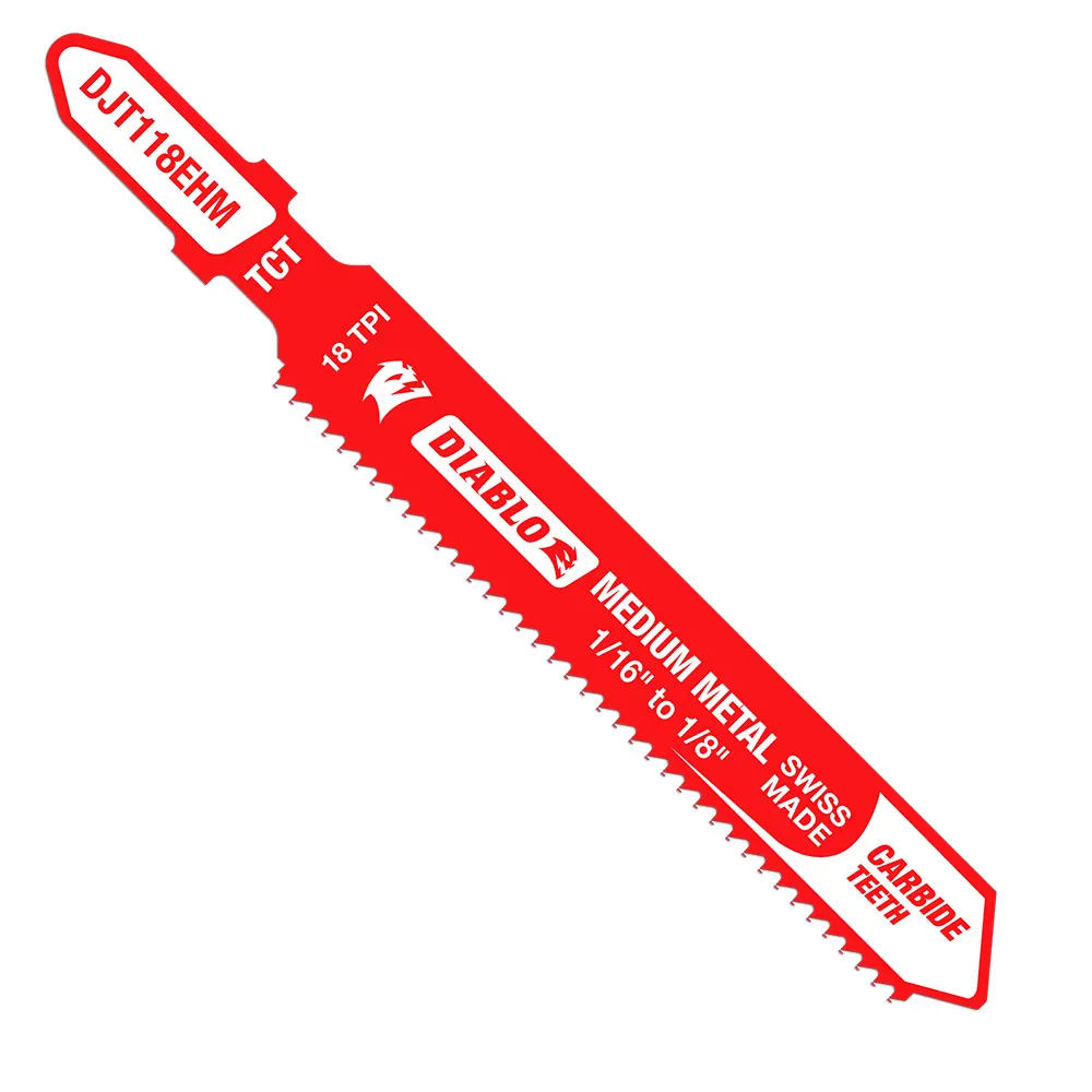 DIABLO 83mm Jig Saw Blade For Thick Metal 3-7mm Tungsten Carbide 2608F02254