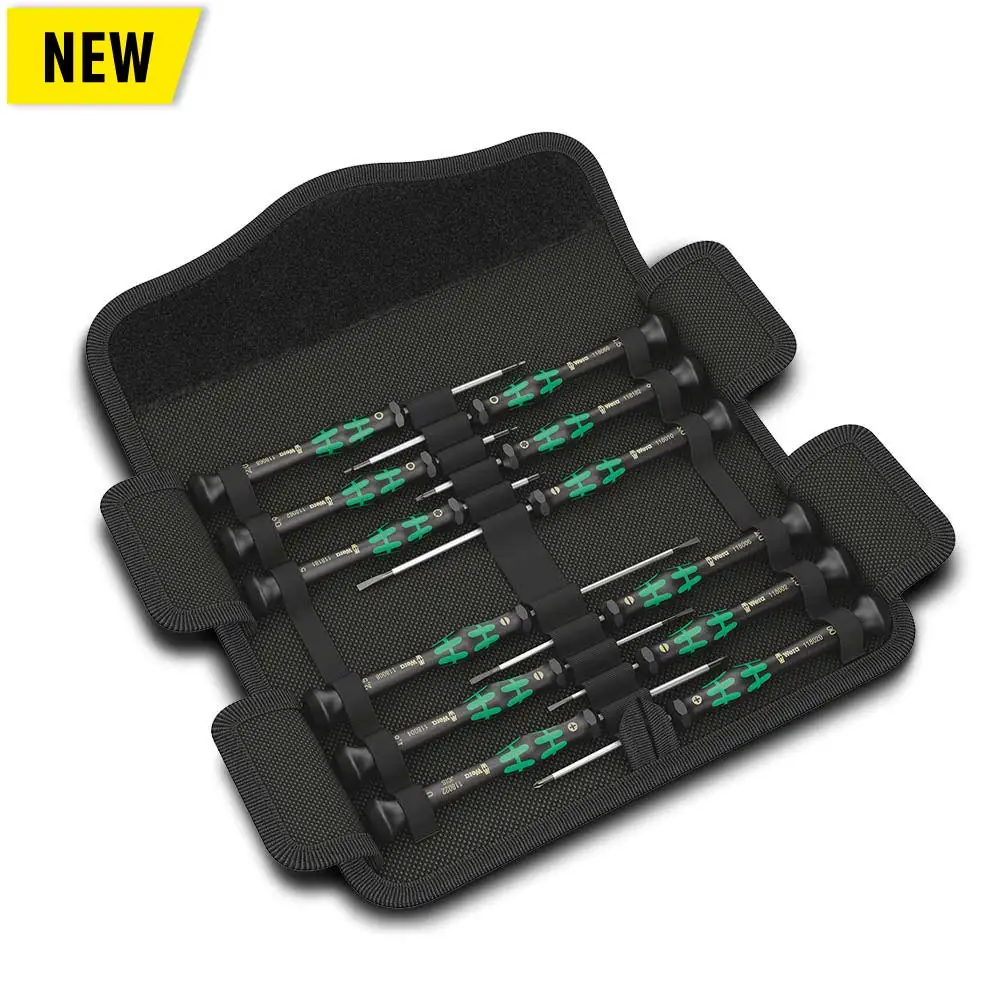 Wera Kraftform Micro 12 Universal 1 Screwdriver Set For Electronic Applications - 12 Piece WER073675
