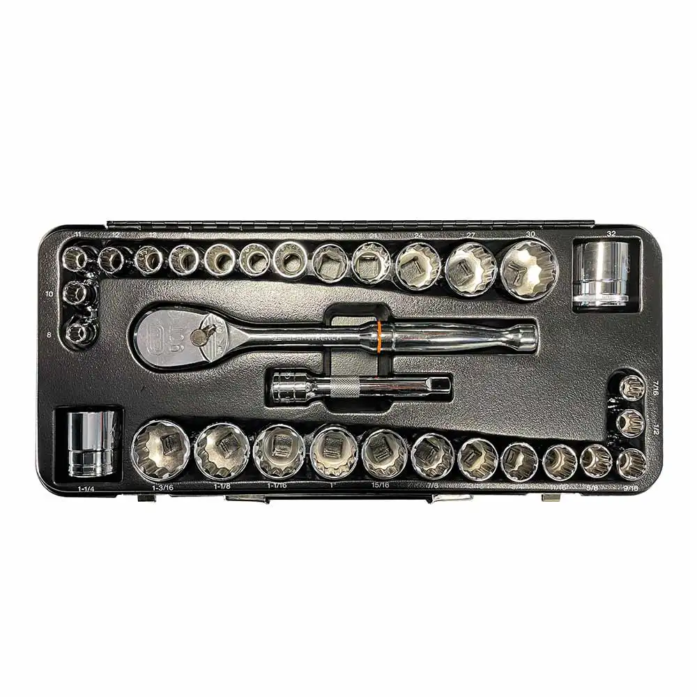GEARWRENCH 1/2inch Drive Metric & SAE Socket Set - 31 Piece 87021