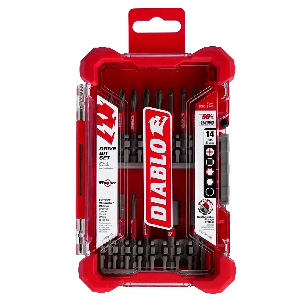 DIABLO Impact Screwdriver Bit Set - 14 Piece 2608F03291