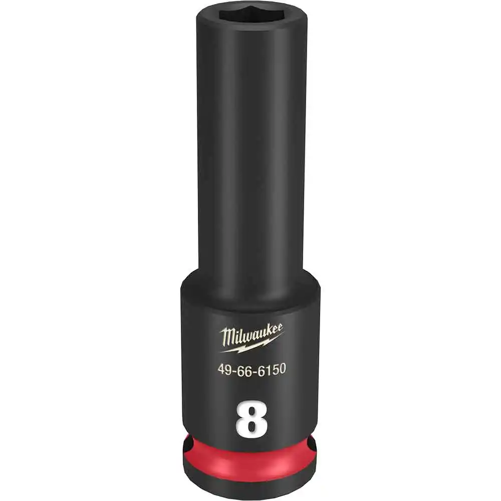 MILWAUKEE SHOCKWAVE 3/8" Drive 8mm Deep 6 Point Impact Socket 49666150