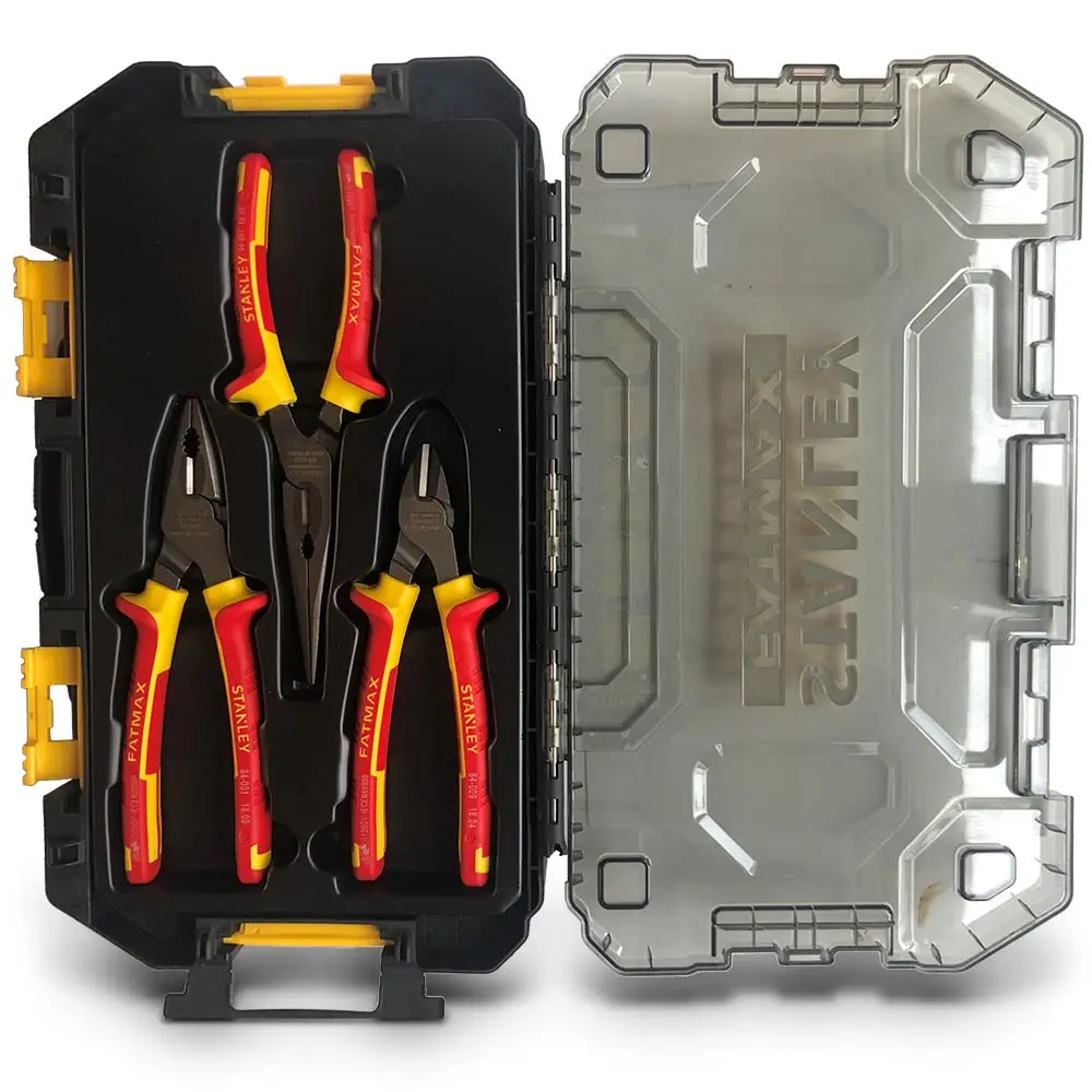 STANLEY FATMAX 3 Piece VDE 1000V Plier Set 84-011-S