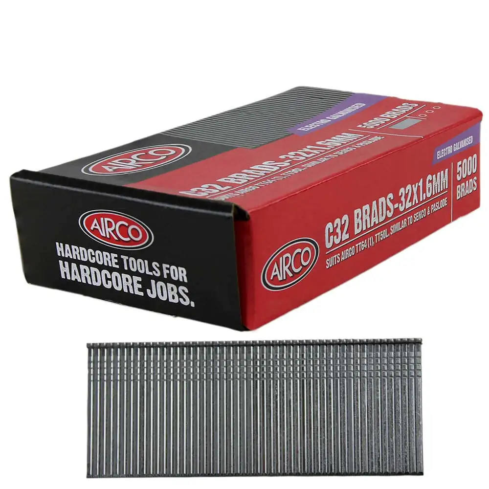 AIRCO C Series Electro Galvanised Brad Nail - 32mm Box of 5000 BC16320