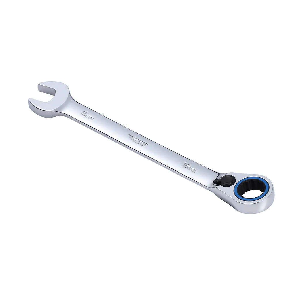 TTI 15mm 72T Metric Reversible Ratcheting Ring/Open-End Spanner TRVM15