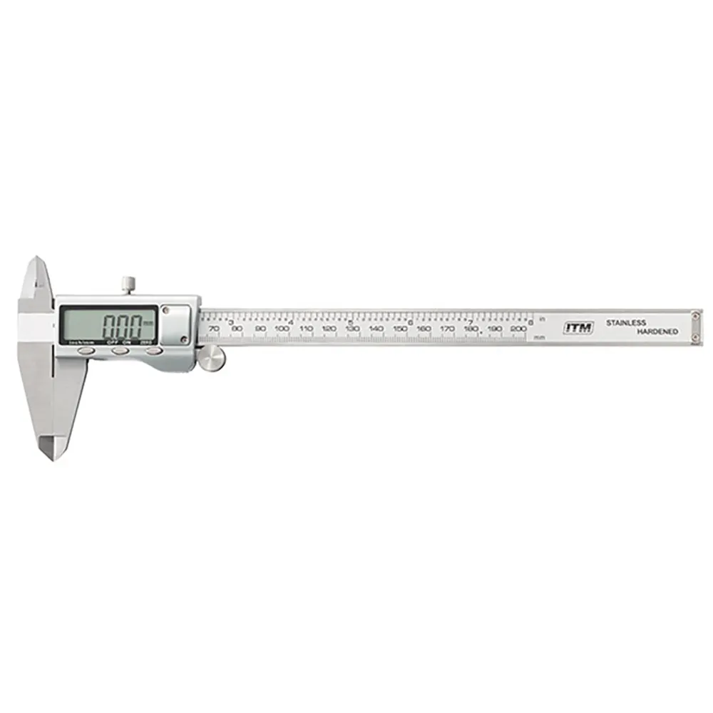 ITM 200mm +/-0.03mm Stainless Steel Digital Vernier Caliper, Fractional TM610-220