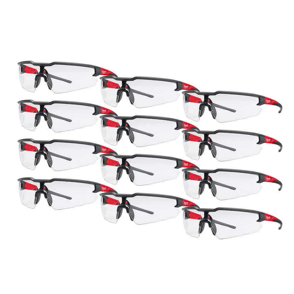 MILWAUKEE Clear Safety Glasses 12 Pack 48732901A