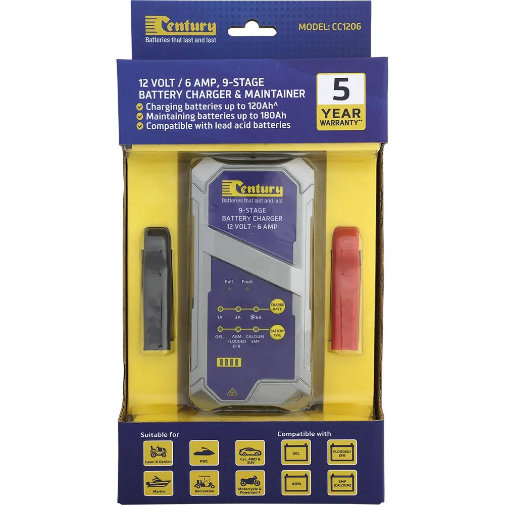CENTURY CC1206 Car Battery Charger 190010