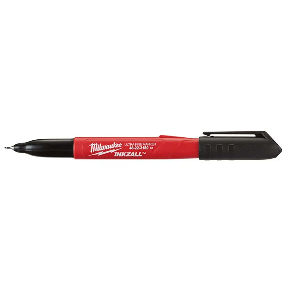 MILWAUKEE 4Pk Inkzall Blk Ultra Fine Point Markers 48223154