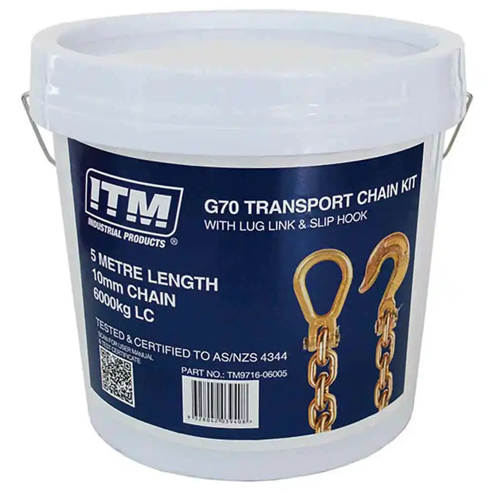 ITM 6T Lug Link Slip Hook Transport Chain TM9716-06005