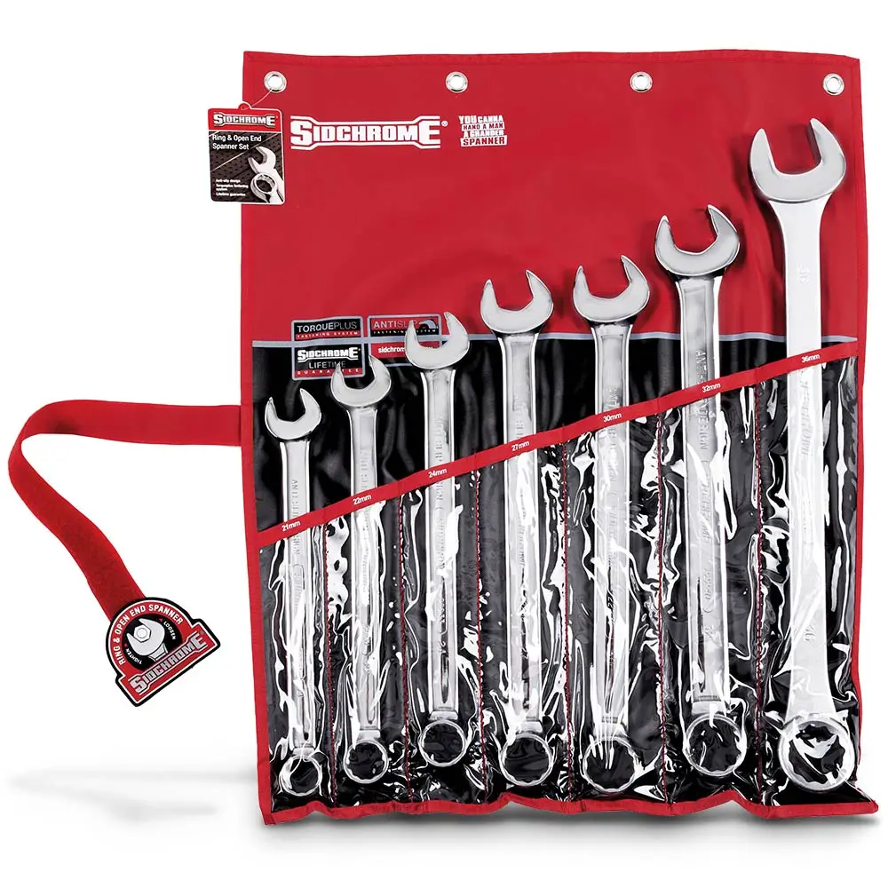 SIDCHROME 7 Piece Metric Spanner Set SCMT22209