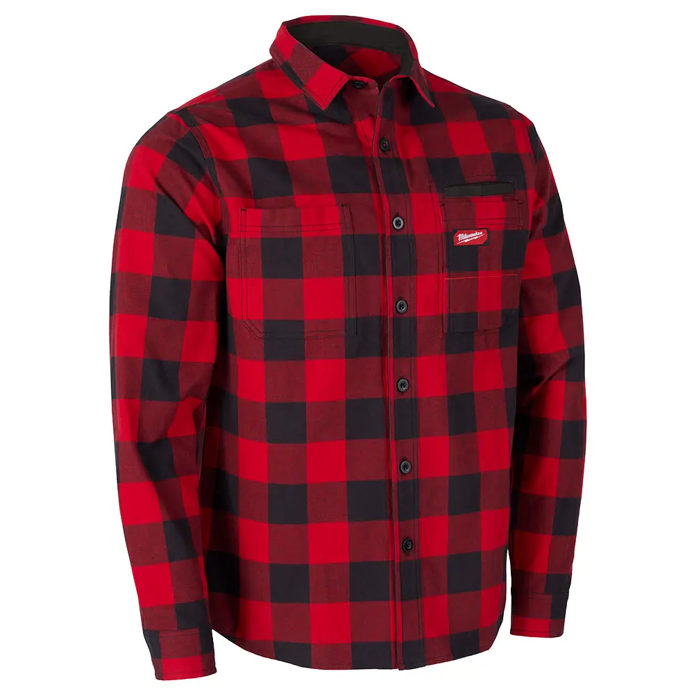 MILWAUKEE Gridiron Flannel Shirt Red
