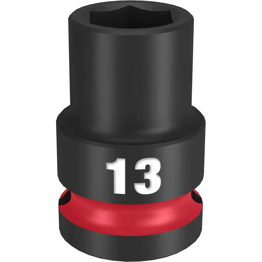 MILWAUKEE SHOCKWAVE 1/2" Drive 13mm Standard 6 Point Impact Socket 49666245