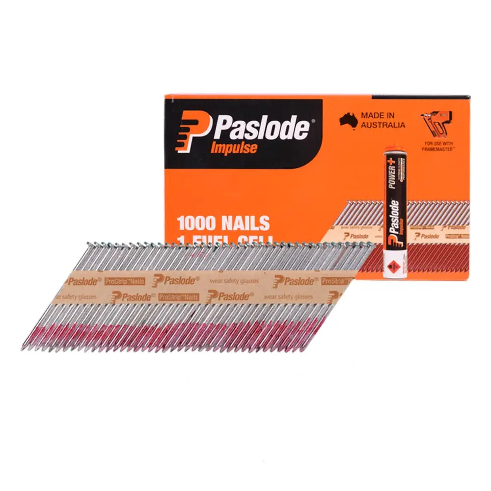 PASLODE 75mm Impulse Nails 1000 Pack B20554