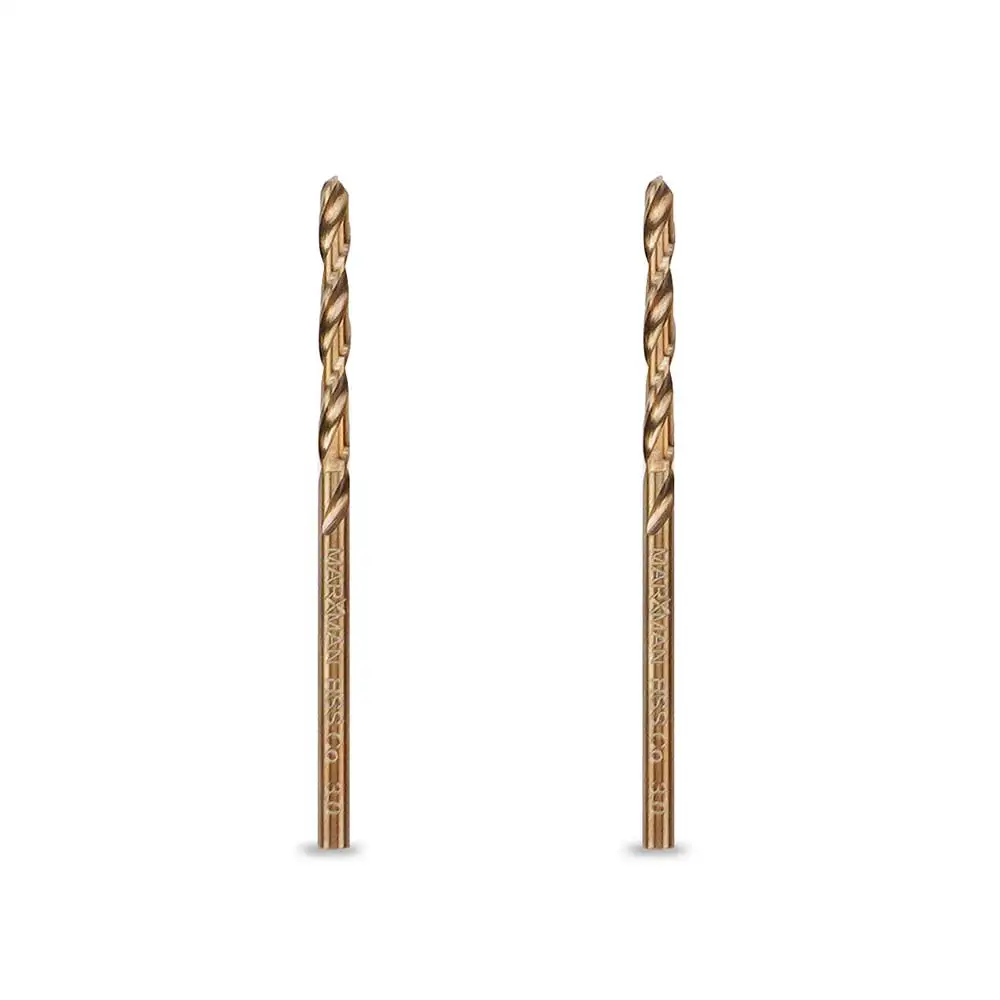 MARXMAN 3.0 x 60mm HSS-Cobalt Metal Jobber Drill Bit 2 Piece MHSSCO3MM2PC