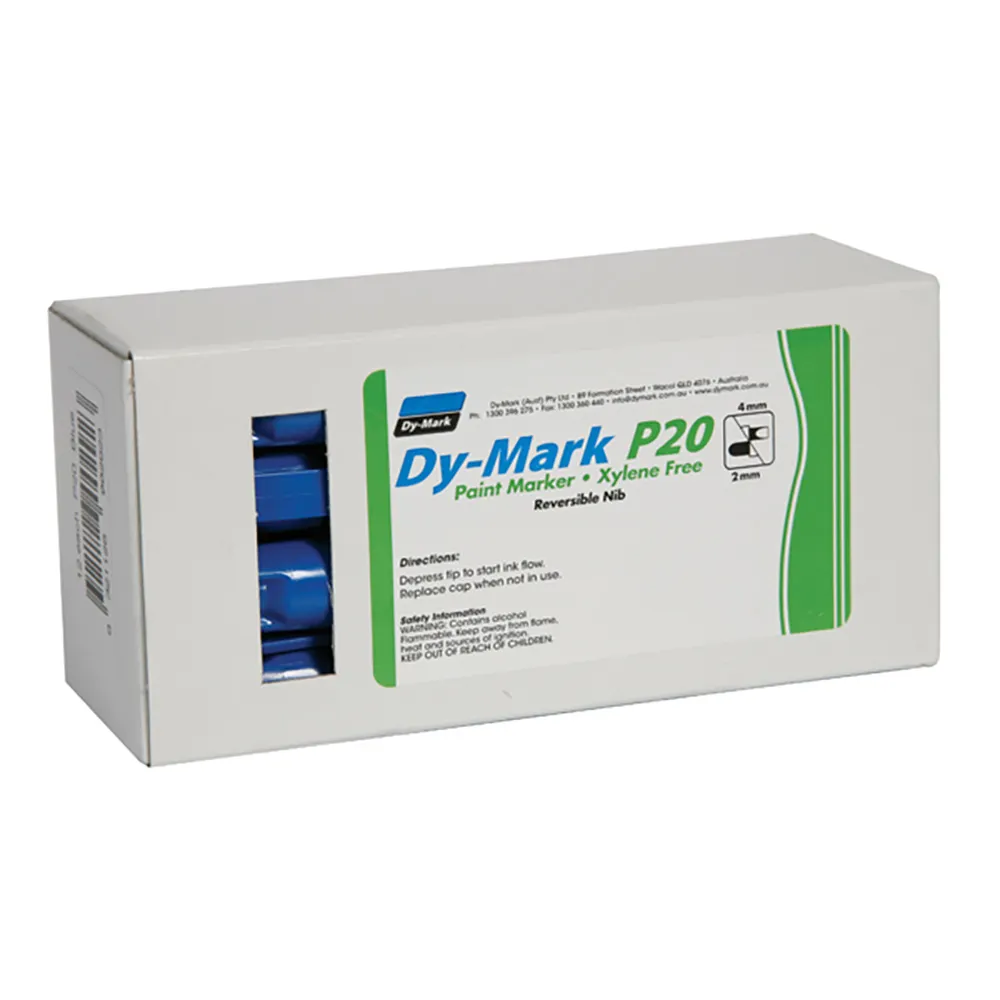 DYMARK P20 Bullet/Chisel Tip Paint Marker - Blue 12072003