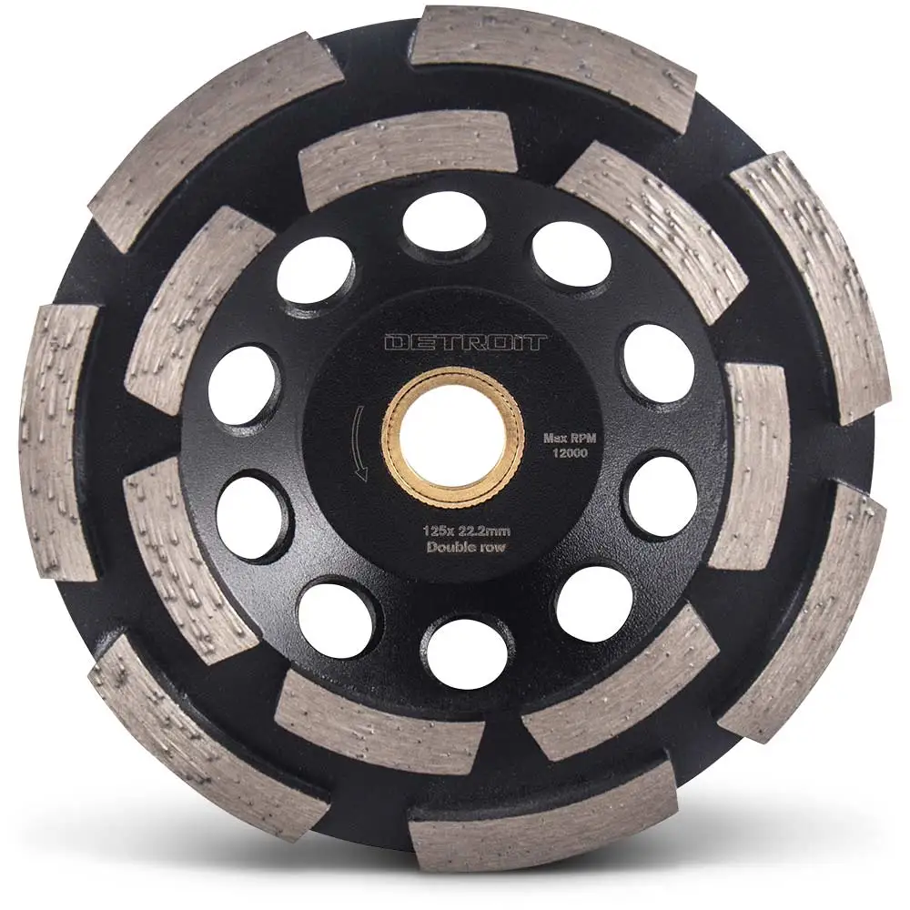 DETROIT 125mm Double-Row General Purpose Diamond Grinding Cup
