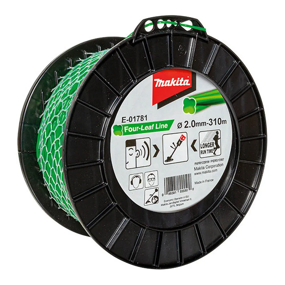 MAKITA 2.0mm x 310m Four Leaf Silent Nylon Line E01781