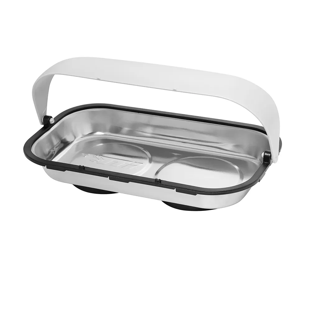 TTI 240x140mm Oblong Magnetic Parts Tray w/ Catch TWGMO231
