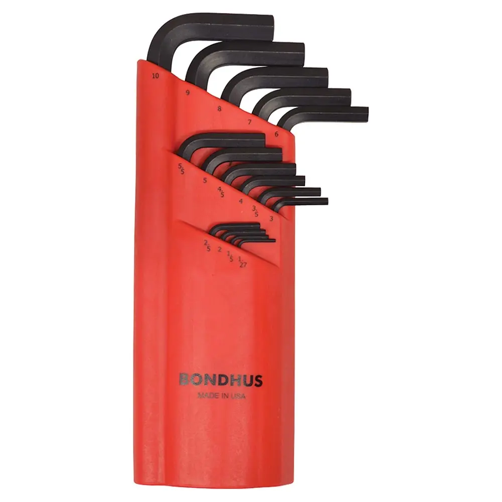 BONDHUS 15 Pce Ballend L-Wrench Metric 1.270 BD10995