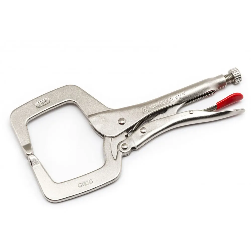CRESCENT 280MM/11" Locking C-Clamp With Regular Tips C11CCVN