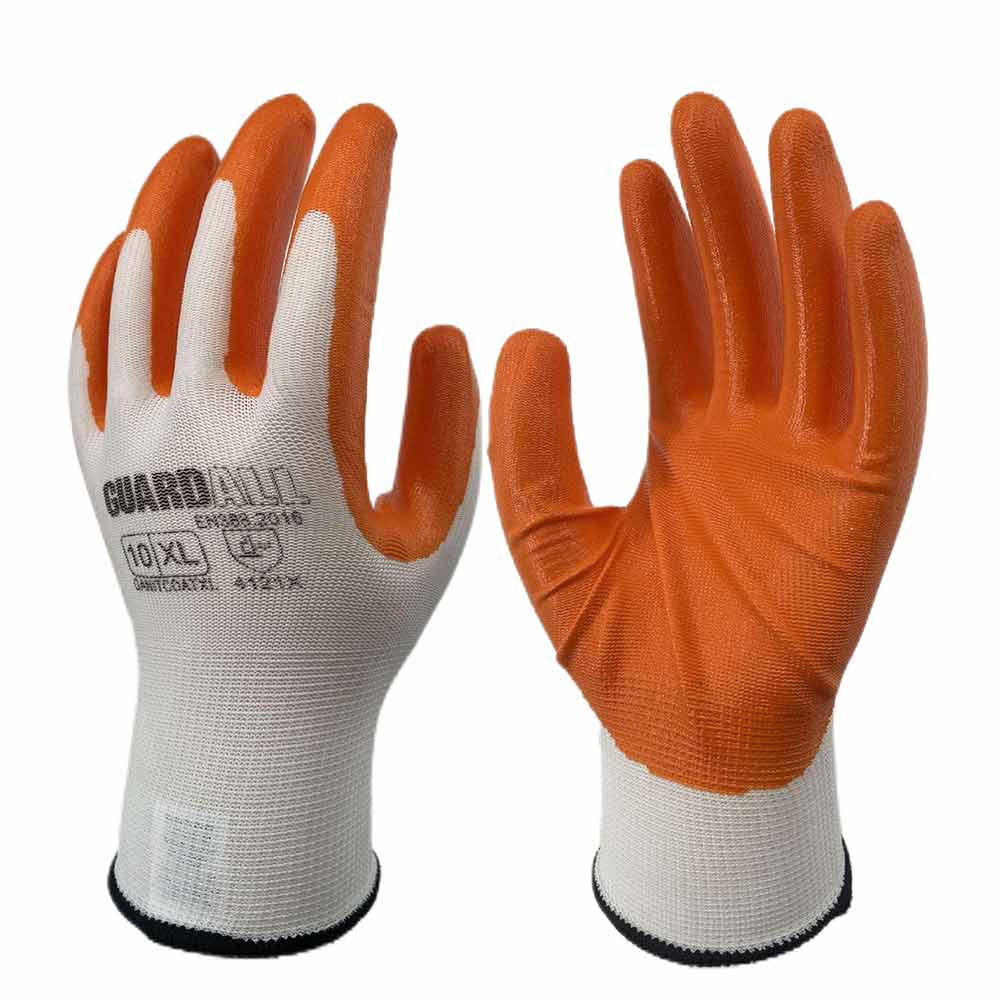 GUARDALL Coated Palm Nitrile Gloves 5 Pack - Xl GANITCOATXL