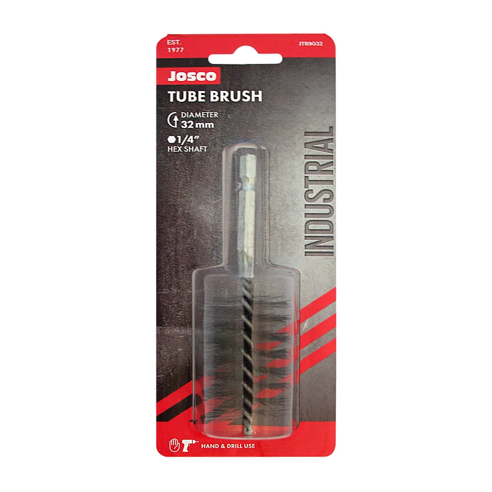 JOSCO 32 x 45 x 90mm 1/4-Hex Condenser Tube Brush