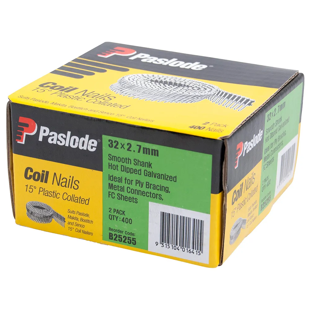 PASLODE 32mm Collated Plastic Sheet Nails 400 Pack B25255