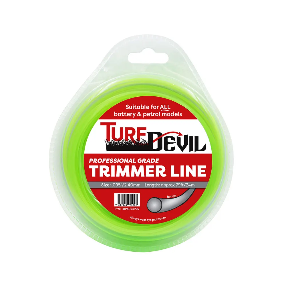TURF DEVIL 2.40mm Professional Trimmer Line "Round" TDPKR24P02