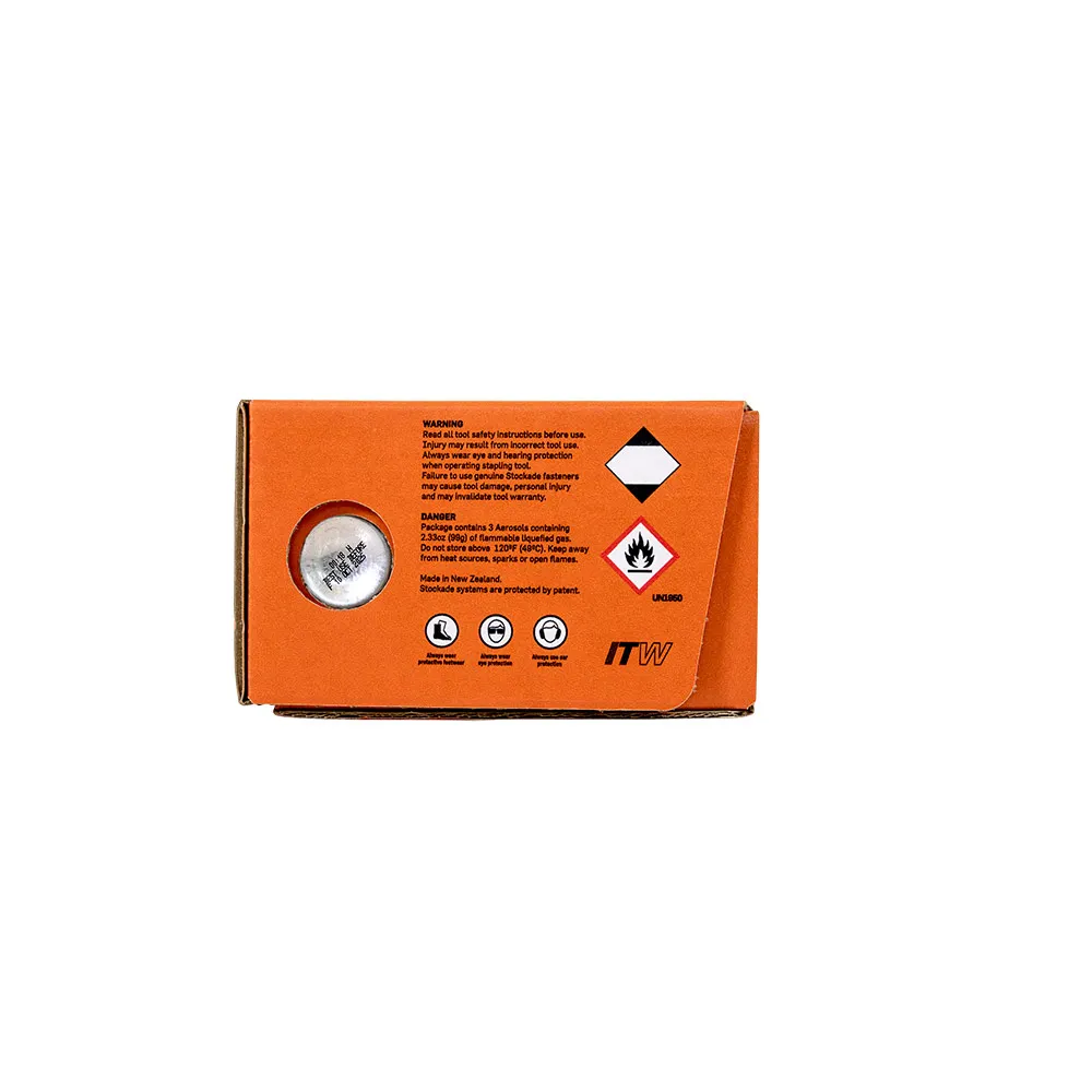 STOCKADE 33 x 15mm 1800 Staple Barbed Box With Fuel Pack SB33i