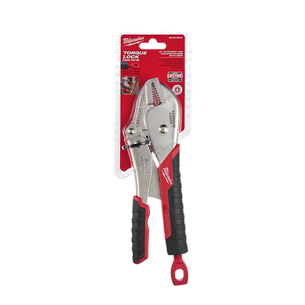 MILWAUKEE 254mm Soft Grip Straight Jaw Locking Plier 48223810