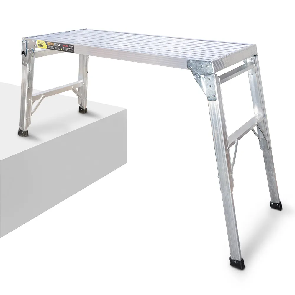 GUARDALL 180kg 0.6-0.9m Adjustable Height Aluminium Work Platform GDWP180