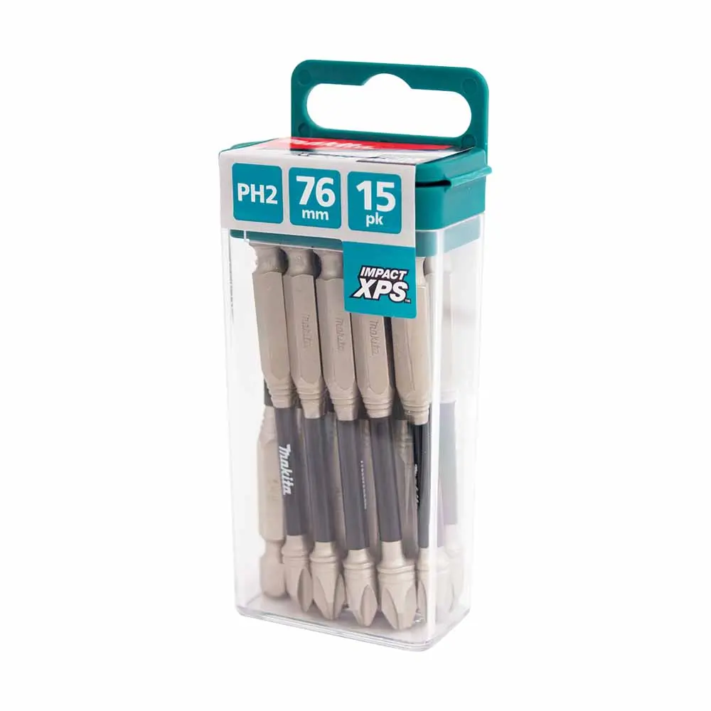 MAKITA Ph2 x 75mm Impact XPS Power Screwdriver Bit - 15 Piece E-18649